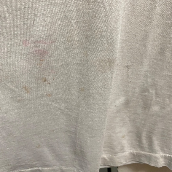 Vintage 1990s SAUZA Tequila Mexicana Distressed T-Shirt L White Cotton - Picture 5 of 8